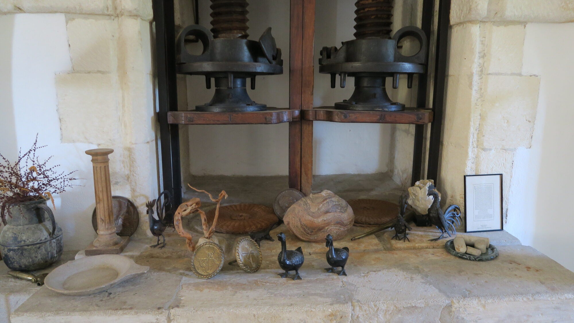 Detail of the 1809 press